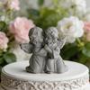 Epoxy Resin Flower Wreath Angel Girl Silicone Mold Creative DIY Angel Aromatherapy Candle Mold Home Decoration