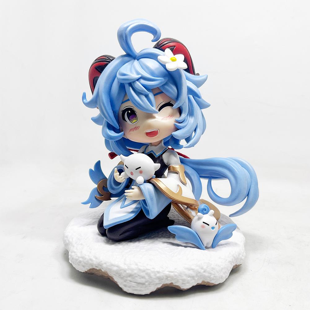 Anime Spiel Zubehör Figur Ganyu Action Figur Sammlerstück Ornament Niedliches PVC Modell Spielzeug Puppe kawaii Ganyu Figurinen Geschenke 17cm