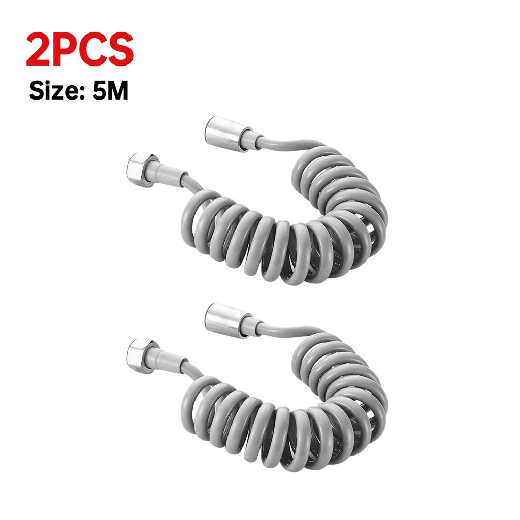 2/3/5M Flexible Spring Shower Head Hose Tube Plastic Water Toilet Bidet Sprayer Telephone Line Soft Hoses Bathroom Accessories
