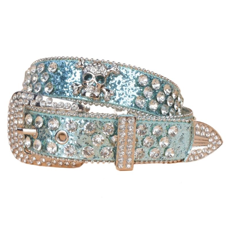 

Стимпанк Ремень со стразами Женский Пояс на талию Западный Ковбойский Ремень из ПУ кожи с черепами и заклепками для Девочки-подростка Женский Мужской 105cm