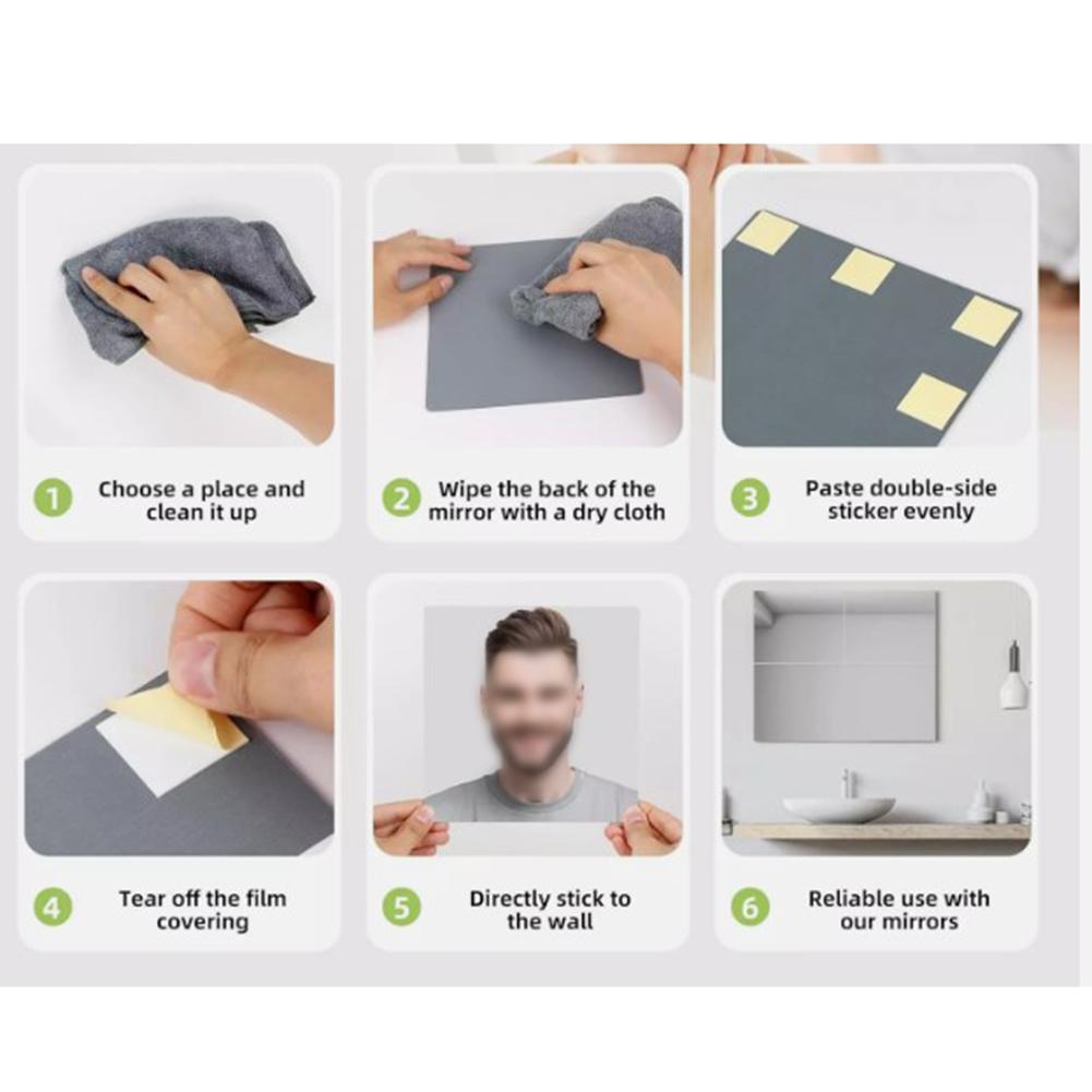 Home Room Decor Flexible Plastic Mirror Wall Mirror Wall Mirror Tiles