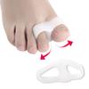 RHJB 2Pcs=1Pairs SEBS Double Ring Toe Splitter Overlapping Toe Separator Hallux Valgus Corrector Toe Separator Skin Care Tools