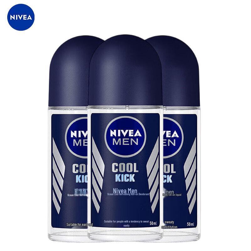 

NIVEA Men Ocean Cool Antiperspirant Roll-On Deodorant (3x50ml)