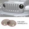 Smoked Front Headlight Lamp Frame Cover Trim Bezels For Jeep Wrangler JL JT 18+
