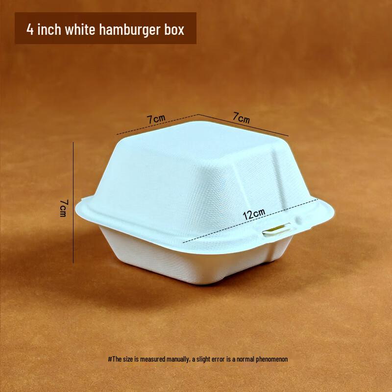 MOLUONA Disposable Wheat Straw Burger & Takeout Boxes