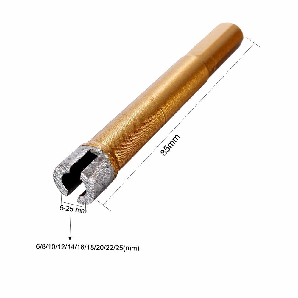 Broca Versátil Abridora de Agujeros Diamantada Sinterizada para Azulejo Cerámica Mármol 635mm de Longitud