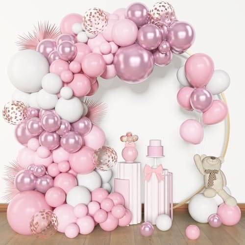 153Pcs Spring Flower Balloon Garland Kit Multicolor Latex Balloons Party Decoration for Birthday Baby Shower Wedding