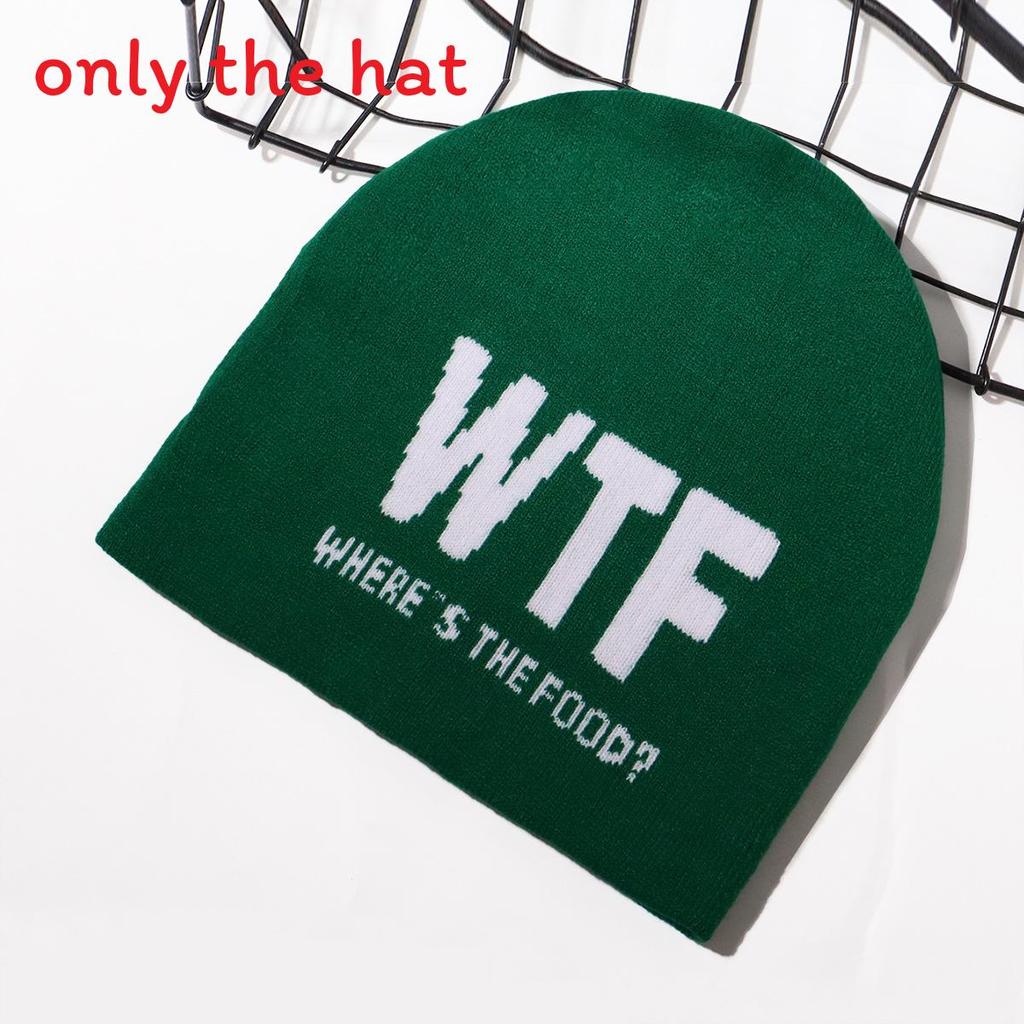 Design Embroidery Letter Knit Hat With Alphabet For Daily Warmth Wear Fashion