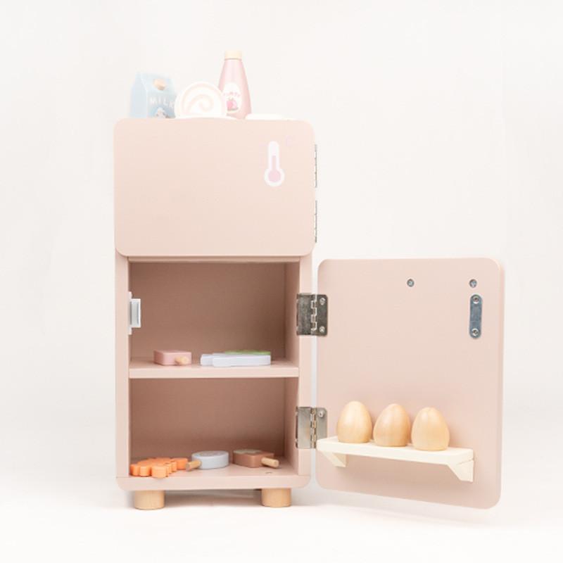 Hölzernes Spielküchen-Set für Kinder mit Besteck und Herd für fantasievolles Kochen