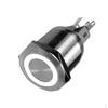 1 Piece Push Button Switch LED Illuminated 25mm 12V Metal 5AC