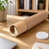 Round Kraft Paper Art Tube Poster Shipping Cylinder for Creative DIY Projects and Document Storage