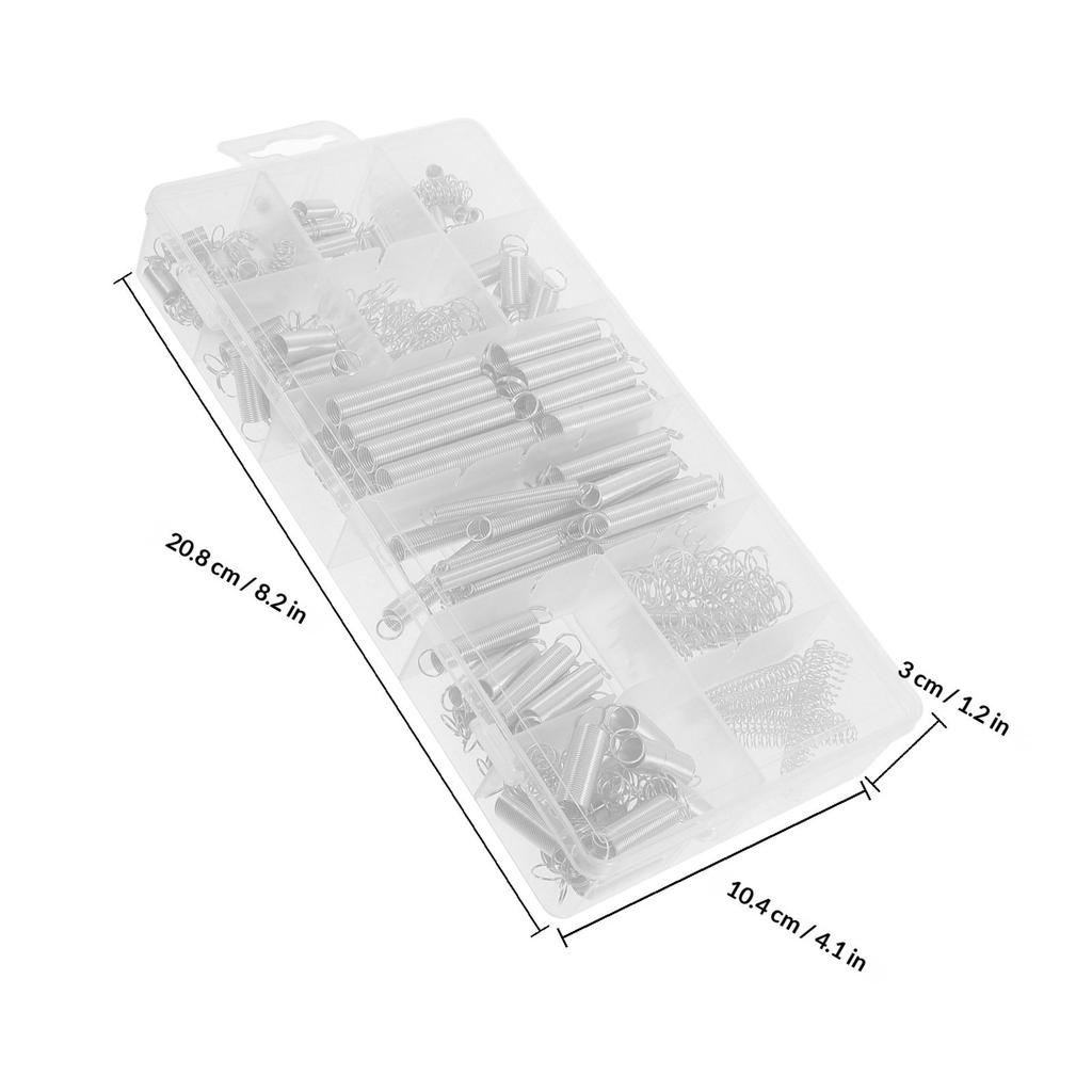 200Pcs Springs Assortment Kit Compression Extension Stainless Steel Ideal DIY Home Repair Mechanical Projects Small Springs Kit