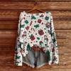 Women's Round Neck Lightweight Sweater Casual Long Sleeve Knit Pullover