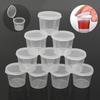 50/100PCS 25ml Disposable Plastic Takeaway Cup Containers Sauce Spices Storage Container Box With Lids Home Kitchen Tools