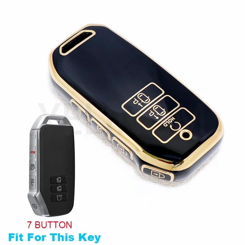 7 Button Key Tpu Car Key Case Cover For Kia 2022 Sportage 2023 Niro Hybrid 2021 Sorento MQ4 2022 EV6 GT-Line K8 V6 Smart Remote