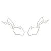 Car Styling Stickers Iridescent Cute Lightning Animal Silhouette Waterproof Auto Window Decals Accessories