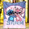 1pc S-Stitch18 Theme Blanket - Digital Print, Polyester, Cozy for All Seasons, Perfect for Outdoor, and Travel
