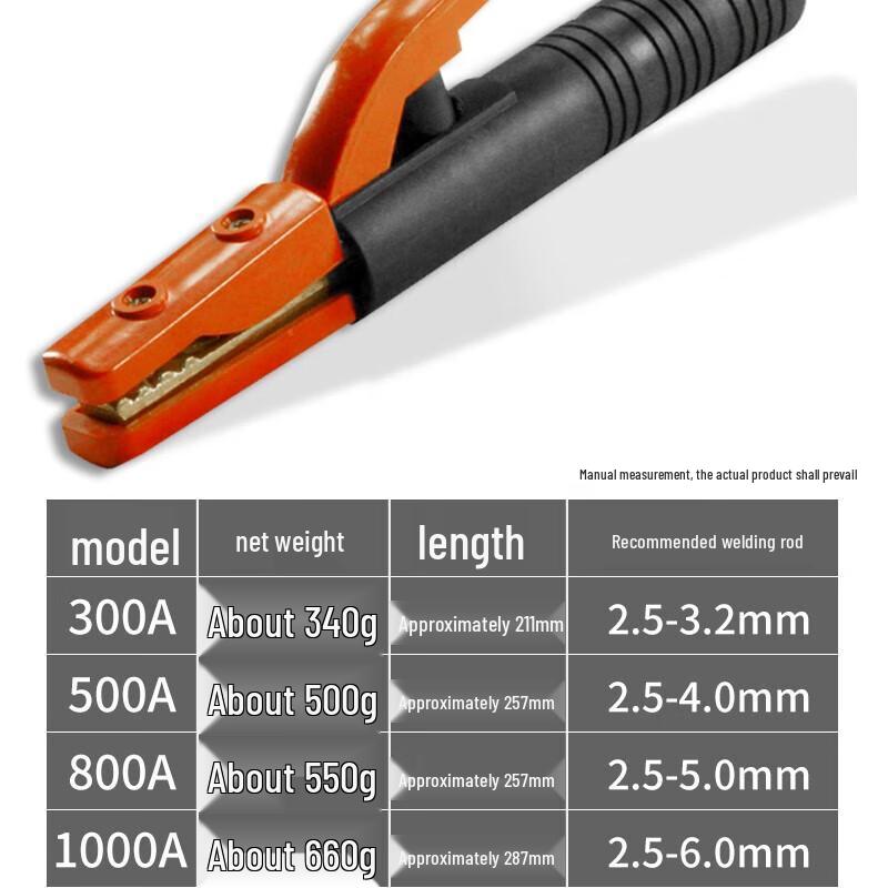 Industrial 500A Welding Clamp Electrode Holder