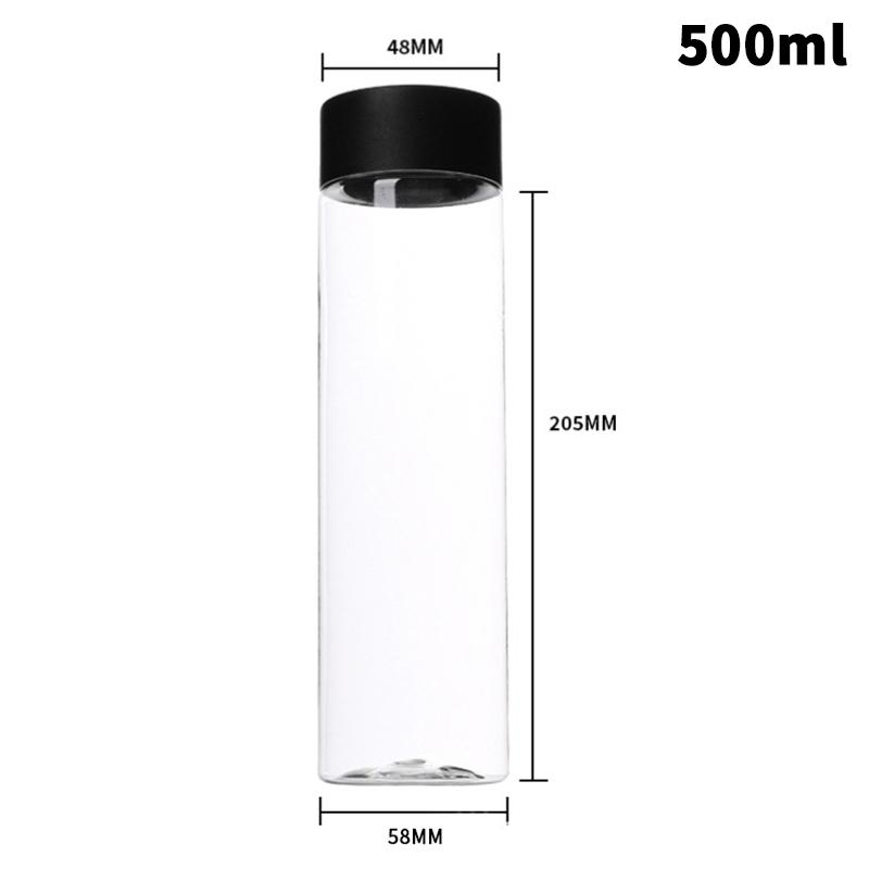 1 Adet Taşınabilir Sütlü Çay İçme Şişesi İçecek Şişesi Plastik Su Bardakları Şeffaf Çay Kahve Şişesi Meyve Suyu İçecek Şişeleri