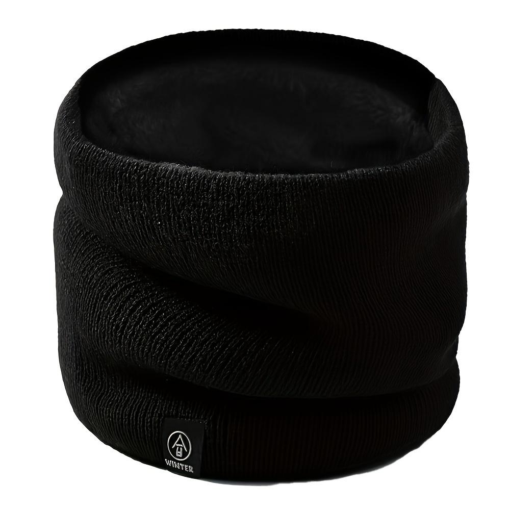 1pc Winter Sports Knit Scarf Integrated Mask-100% Polyester Thickened Warmth Multifunctional Neck Gaiter for Outdoor Activities