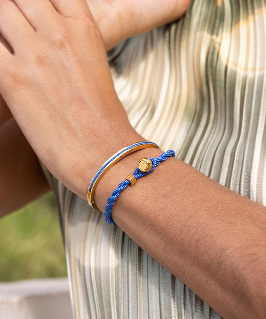 Pig&Hen (Women'S) Easy Ed Bracelet - Royal Blue X Gold