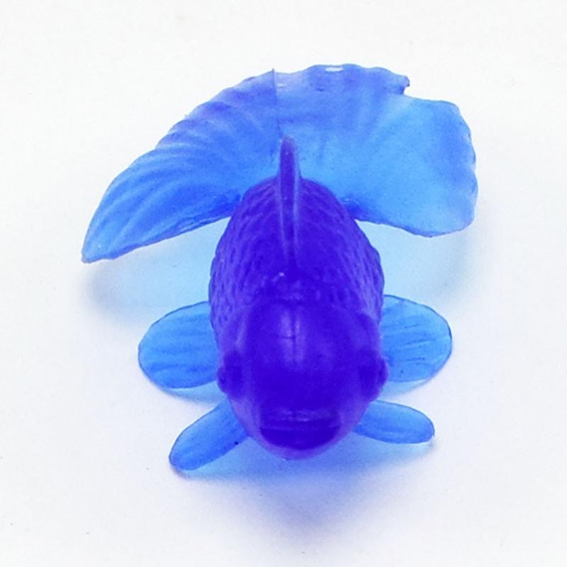 10Pcs Children Water Play Beach Gifts Simulation Goldfish Model Colorful Soft Rubber Small Fish Baby Bath Toys