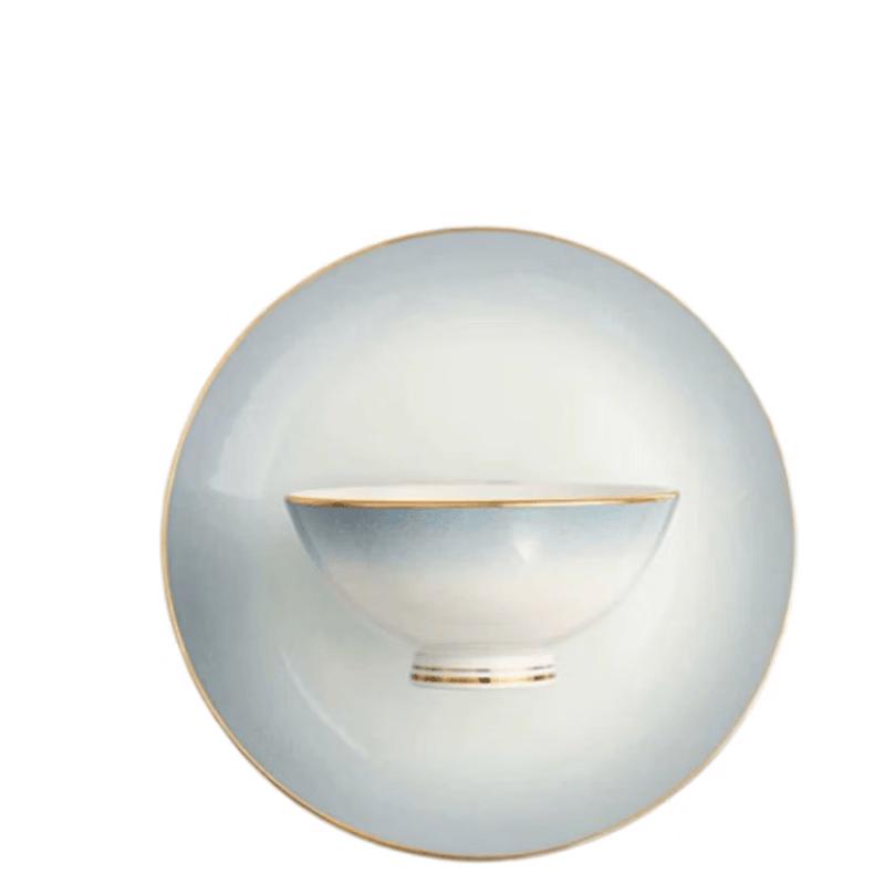 Naijiang Gradient Grey Bone China Dinnerware Set