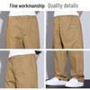 JEEP Men's 2025 Loose Fit Pure Cotton Casual Pants