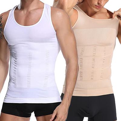 Erkek Zayıflama Vücut Şekillendirici Tank Top, Karın Kontrolü Şekillendirici Kolsuz Gömlekler, Karın Kontrolü Atletleri Karın Yeleği