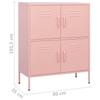 Storage Cabinet Pink 80 x 35 x 101.5 cm Steel