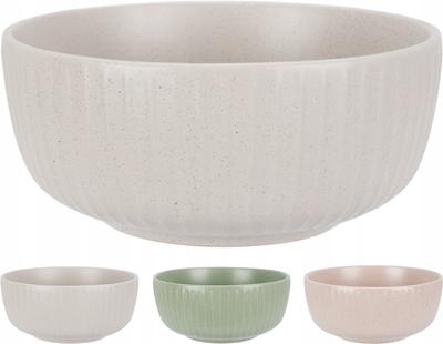 Miska Ceramiczna Obiadowa Basic Różne Kolory Ryflowana 15cm 600ml 1szt