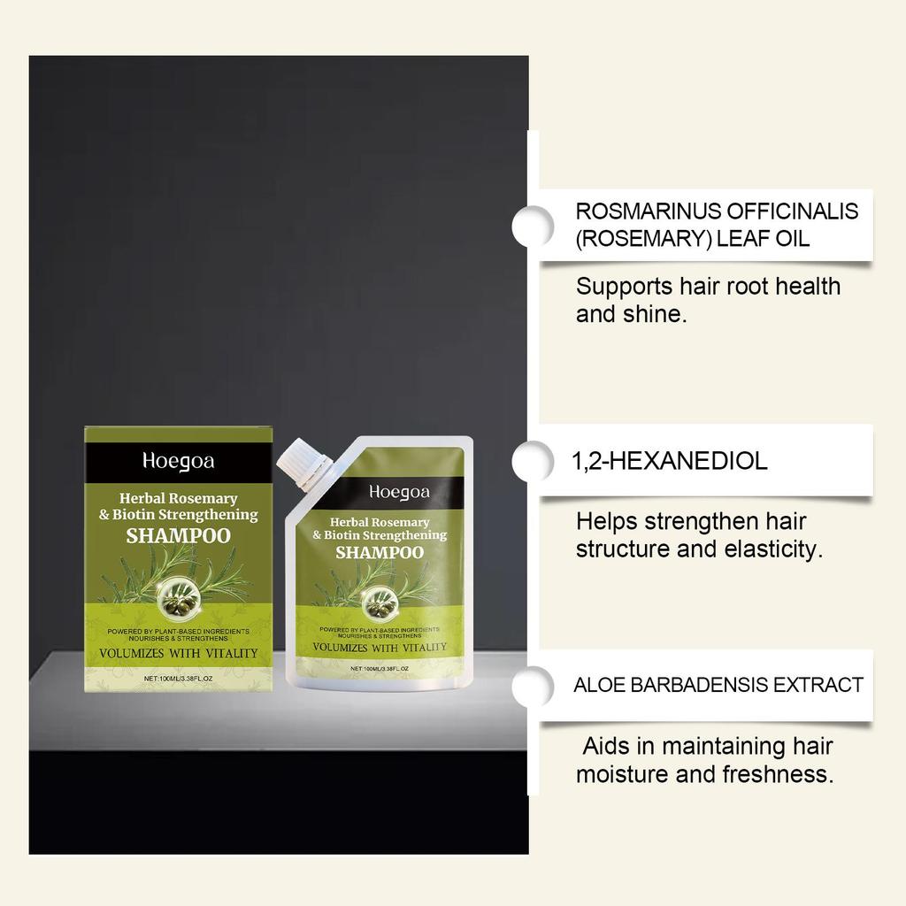 Hoegoa Strong Hair Care Shampoo - Gentle Cleansing Hair Shampoo for Moisturized, Smooth, and Fluffy Hair