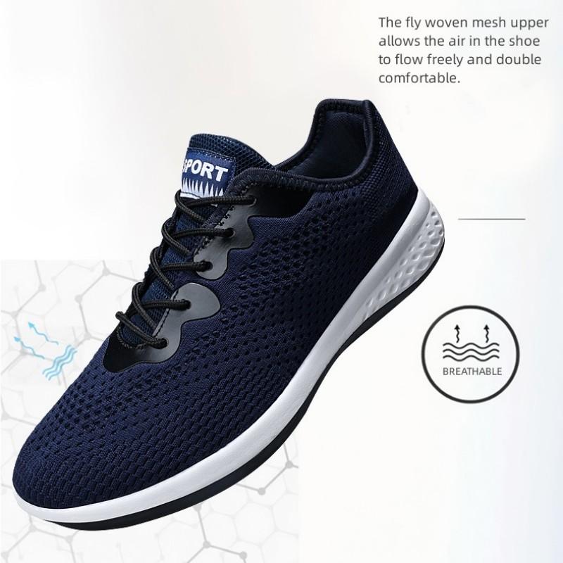 Мужские повседневные кроссовки на шнуровке для бега — фото 6