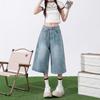 Women's Jeans 2026 Summer New Loose High-Waisted Light-Colored Straight Wide-Leg Pants