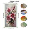 Colorful Flowers Large Size Diamond Painting Peony Rose Lily Diy Full Square Round Drill Rhinestone Embroidery Mosaic Cross Stitch Kits Wall Decor