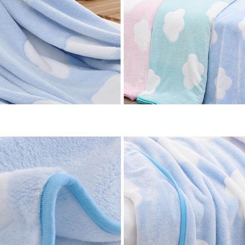 Blanket Flannel Travel Home New Ulzzang Simple Stylish Students Soft Breathable Office-nap Children's Small Blankets Thin Summer