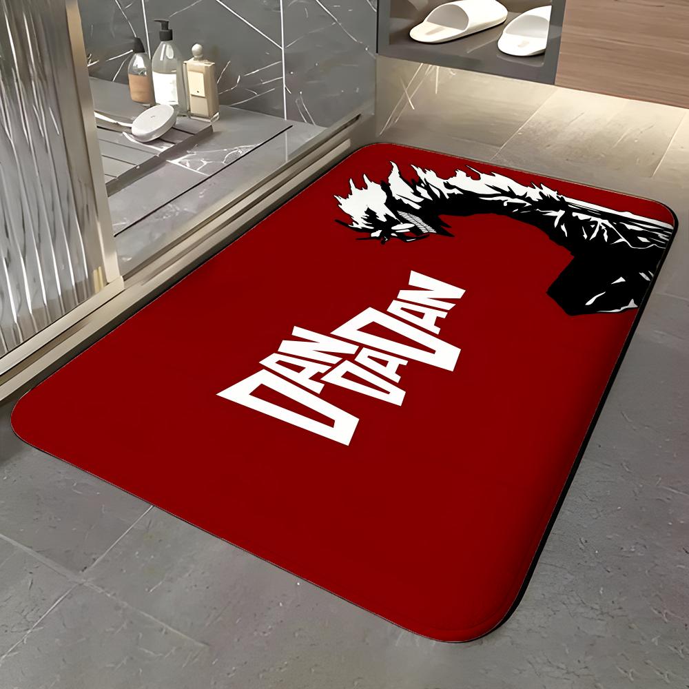 Manga D-Dandadan Fußmatte Weiche Flanell Eingangstür-Matte Rutschfest Saugfähig Badezimmer Schlafzimmer Bodenläufer