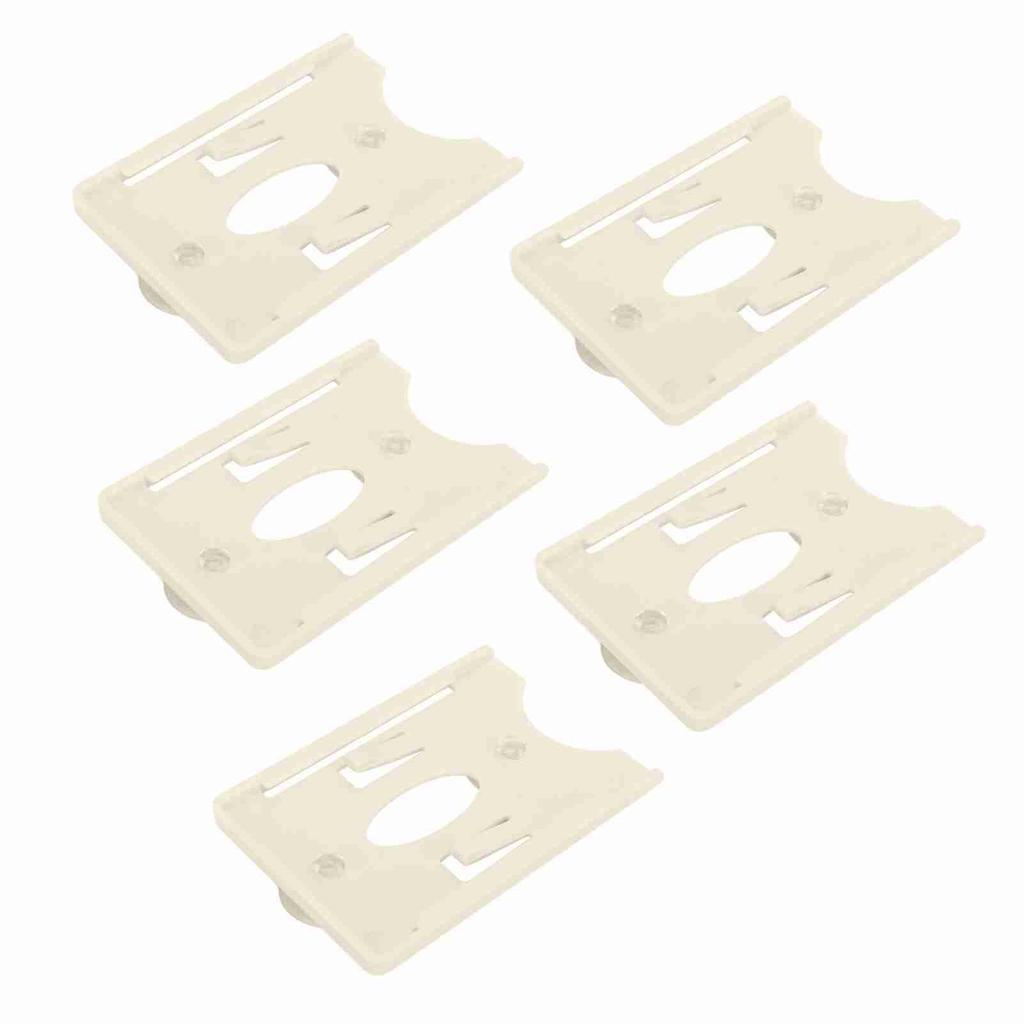 5 Pcs IC Card Holder Windshield Card Display Sleeve for Community Personnel Vehicle Management with Suction Cup