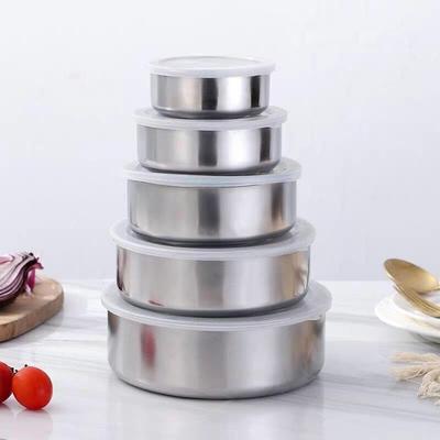 Stainless Steel Premium Box With Lids Clear Plastic Lids