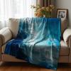 Gothic Heart Sticker Soft Flannel Blanket Breathable Warm Throw for Office Car Sofa Kids Room Birthday Xmas Gift