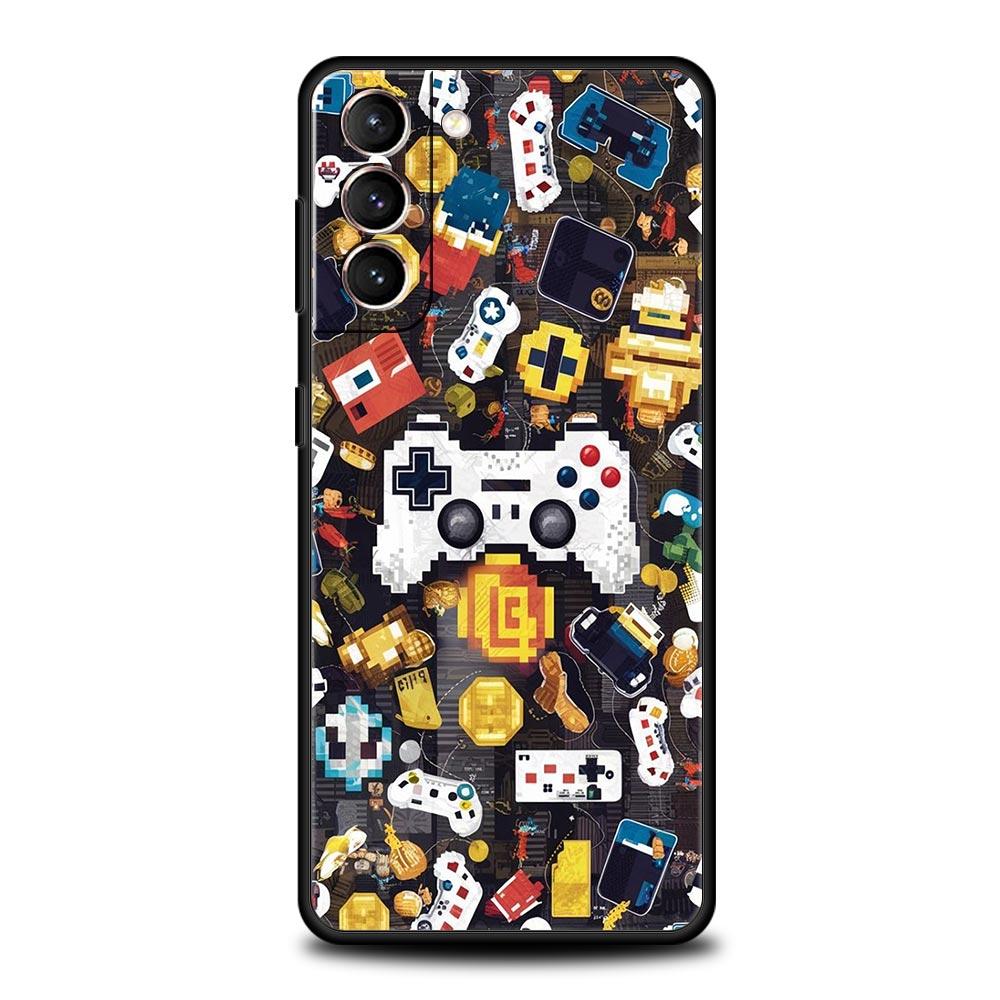 Game Controller Graphic Phone Case Cover for Samsung Galaxy S26 S25 S24 S23 S22 S20 S21 FE Ultra S25 Edge Plus 5G Soft TPU Shell