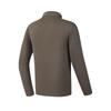 FILA Ski Series Fashionable Casual Sports Comfortable Fleece Warm Knitted Long Sleeve T-Shirt Men Tops Dark-Brown Gray A11M546204FBG