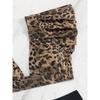 2025 Leopard Print Sexy High-waisted Split Cross Bikini for Women