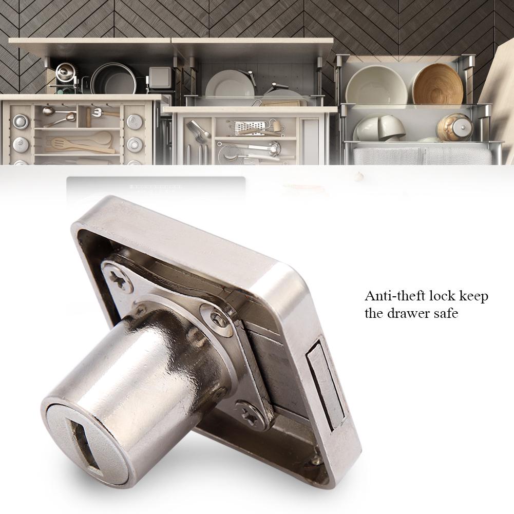 Durable Reusable Furniture Lock for Display Cabinet Drawer Household Office(138 22)