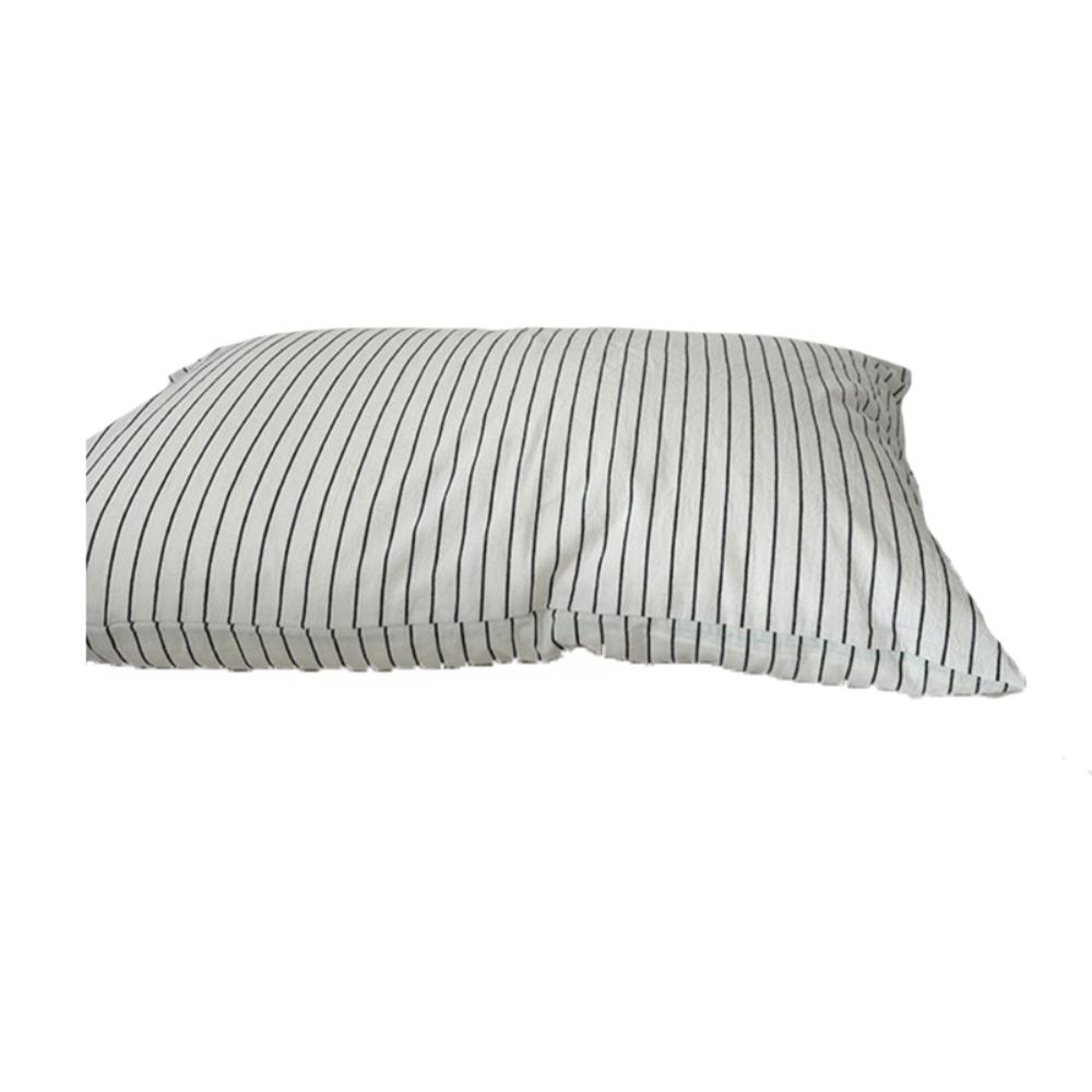 Rectangle Stripe Pattern Single Pillowcase Envelope Opening Design Bed Pillowslip Guesthouse