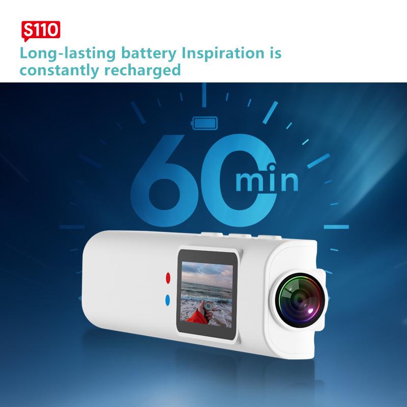 Fpv Brýle Kamera Nositelná Wifi Videokamera Videokamera 110° Širokoúhlý Objektiv Stabilizace Obrazu Vestavěná Baterie Ovládání Aplikací Fpv Kamera