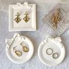 Jewelry Display Tray Silicone Mold DIY Bow Lace Shape Dish Cement Plaster Mould Plate Epoxy Resin Craft Casting Mould Home Decor