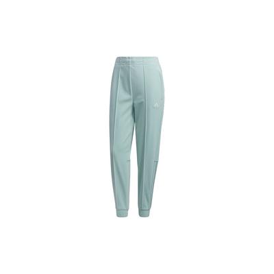 Logo Tapered Slim Fit Casual Sports Pants Women Bottoms Teal GM1442