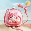 Children's backpack water gun toys 1pcs summer pull-out bared water gun beach water fight water play toy spray gun