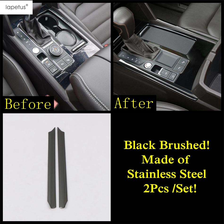 Gear Panel Strip AC Air Window Lift Cover Trim Stainless Steel Accessories Interior For VW Volkswagen Atlas / Teramont 2017-